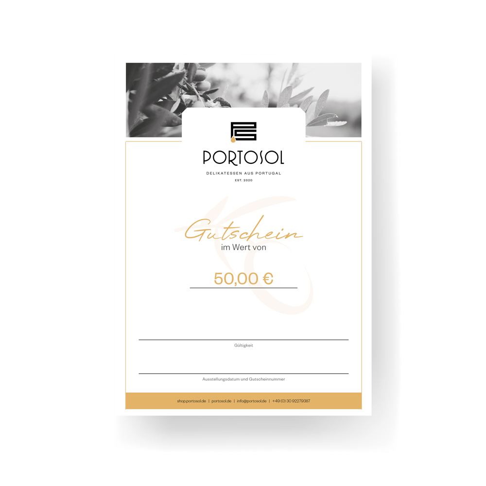 Gutschein PortoSol Wert 50,-€
