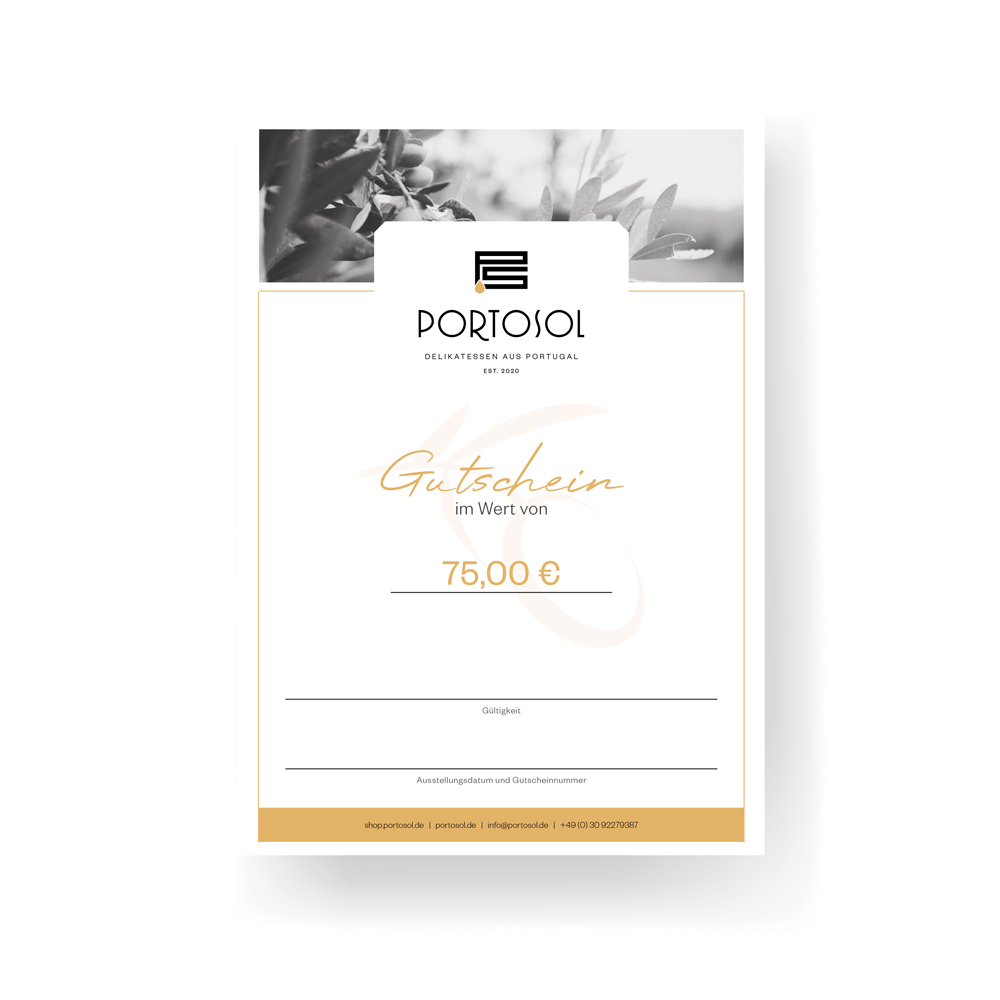 Gutschein PortoSol Wert 75,-€